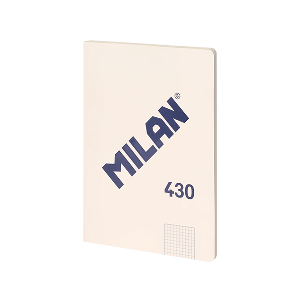 Libreta encolada Milan 430 A4 48 h. 95 g 5x5 Crema
